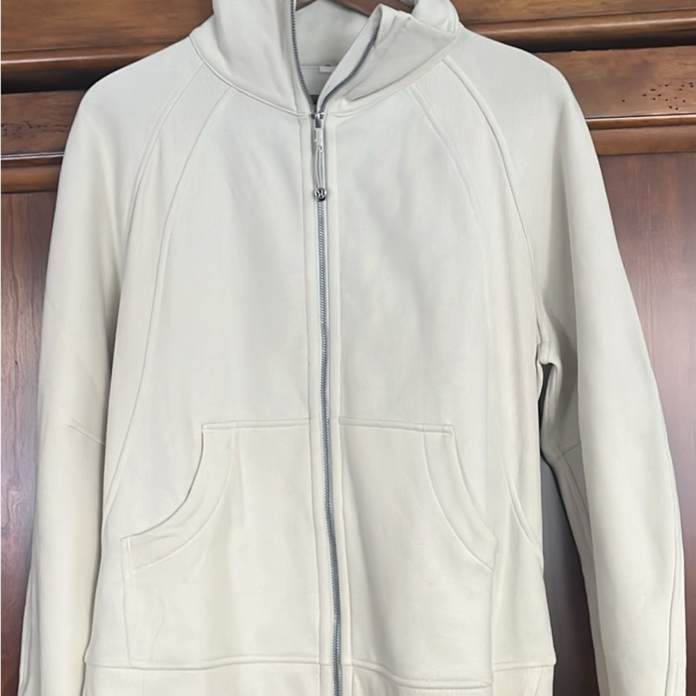 Lululemon Light Cream Zip-Up Hoodie Jacket